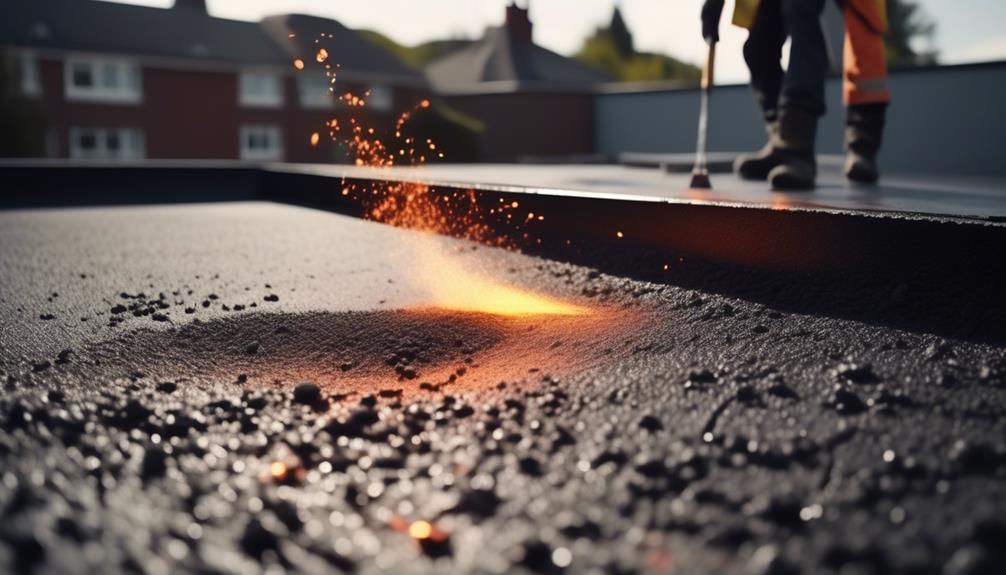 hot black pavement surface