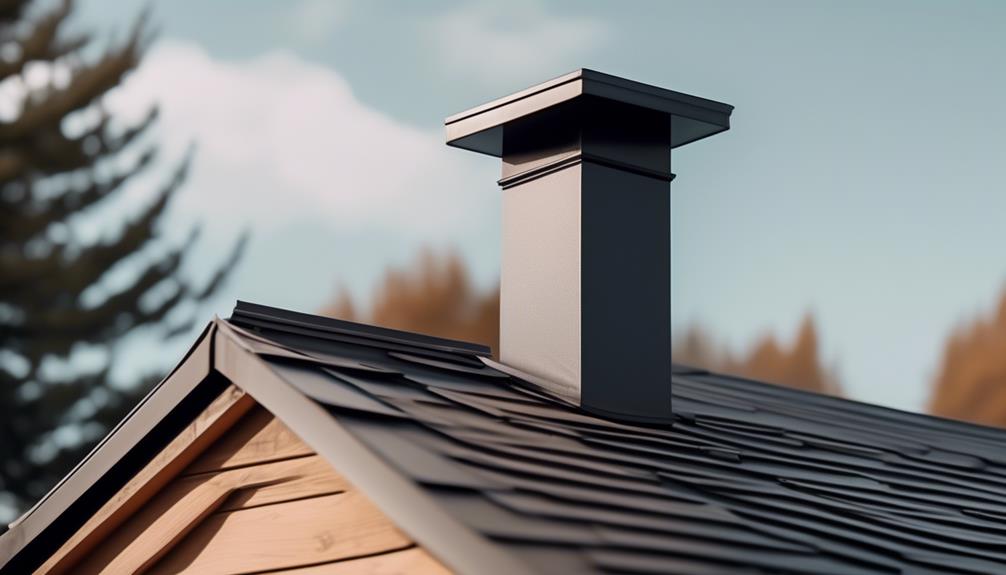 protecting chimneys with shed roofs