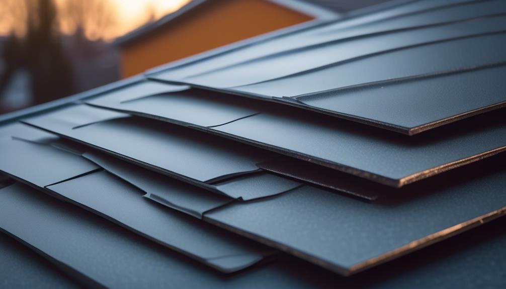 variety of materials for flat roofs