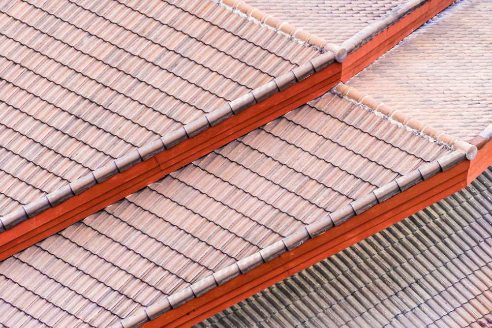 Tiles made of clay and concrete